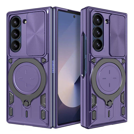 Puzdro pre Samsung Galaxy Z Fold6 F956, Techsuit, CamGuard Pro, Fialová