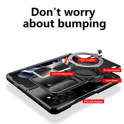 Puzdro pre Samsung Galaxy Z Fold6 F956, Techsuit, CamGuard Pro, Fialová