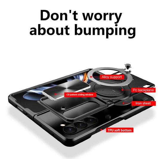 Puzdro pre Samsung Galaxy Z Fold6 F956, Techsuit, CamGuard Pro, Červené