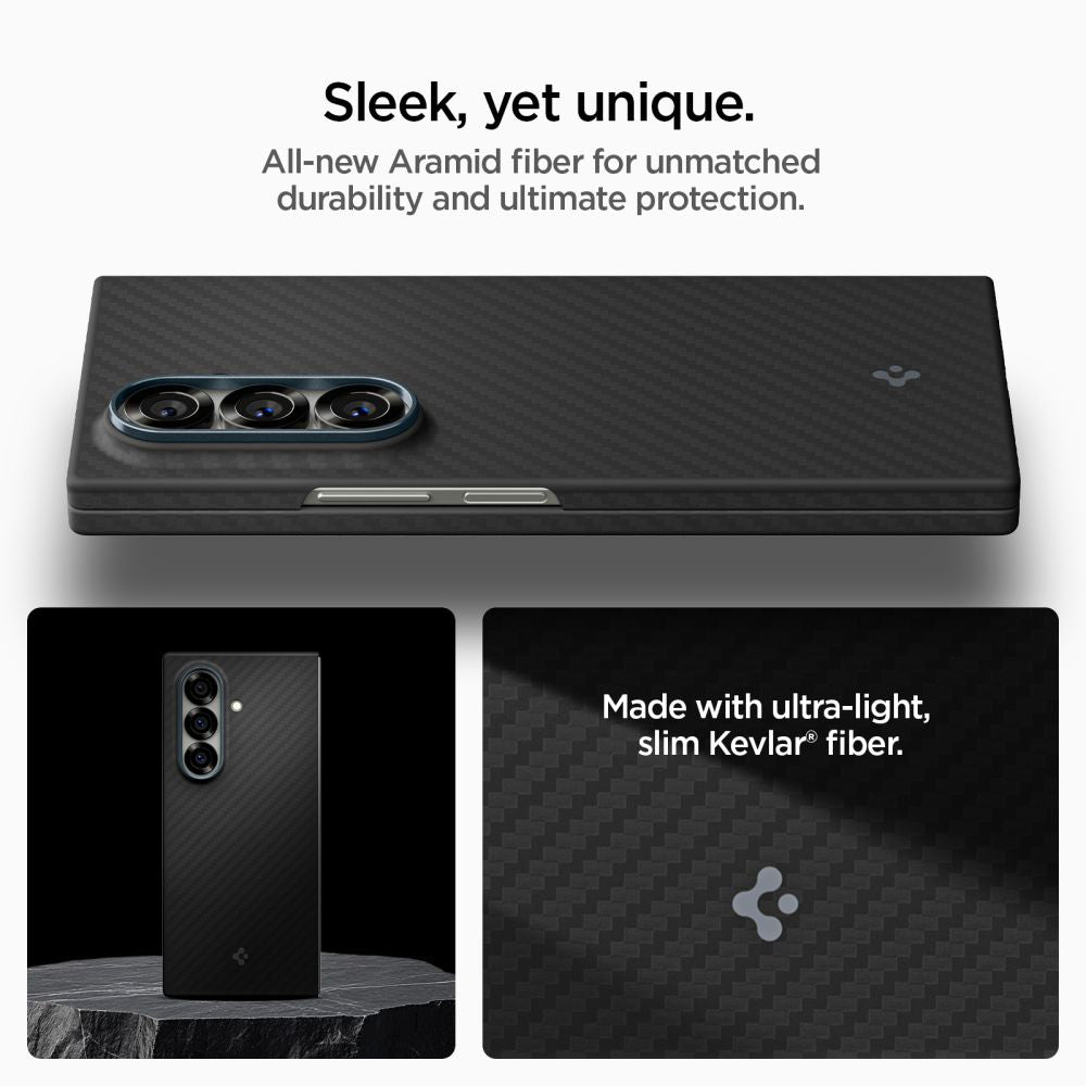 Puzdro pre Samsung Galaxy Z Fold7 F966, Spigen, Air Skin, Čierne ACS09555