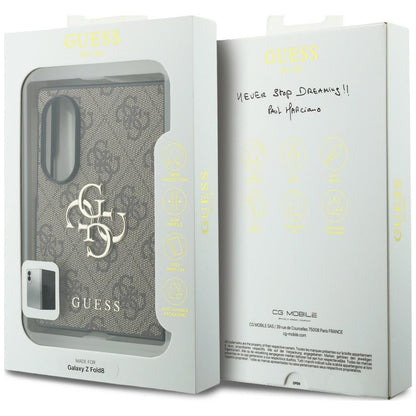 Puzdro pre Samsung Galaxy Z Fold8 F971, Guess, 4G Big Logo, Hnedé