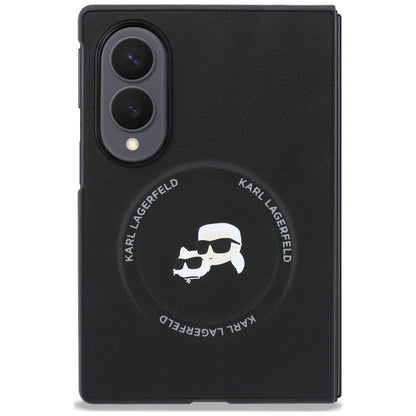 Puzdro na Samsung Galaxy Z Fold8 F971, Karl Lagerfeld, Karl & Choupette Head Pin, Čierna