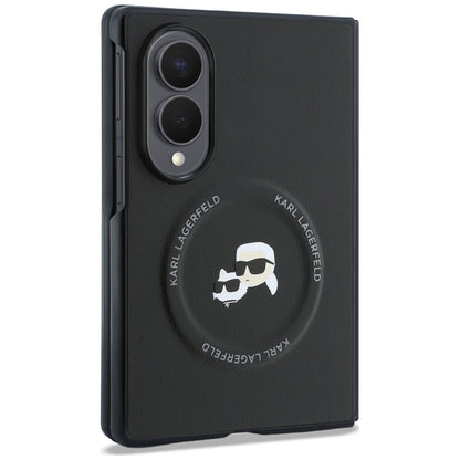 Puzdro na Samsung Galaxy Z Fold8 F971, Karl Lagerfeld, Karl & Choupette Head Pin, Čierna