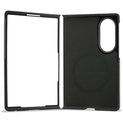 Puzdro na Samsung Galaxy Z Fold8 F971, Karl Lagerfeld, Karl & Choupette Head Pin, Čierna