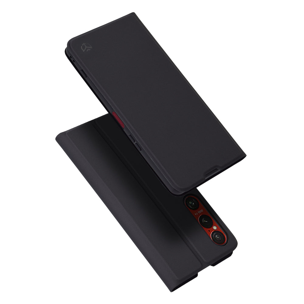 Puzdro pre Sony Xperia 1 VI, Techsuit, Magskin Book, Čierne