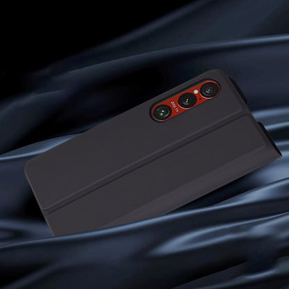 Puzdro pre Sony Xperia 1 VI, Techsuit, Magskin Book, Čierne
