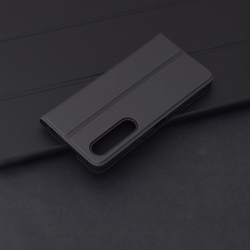 Puzdro pre Sony Xperia 1 VI, Techsuit, Magskin Book, Čierne