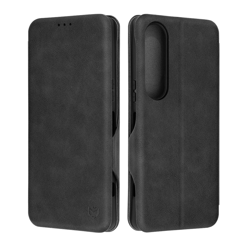 Puzdro pre Sony Xperia 1 VI, Techsuit, Safe Wallet Plus, Čierne