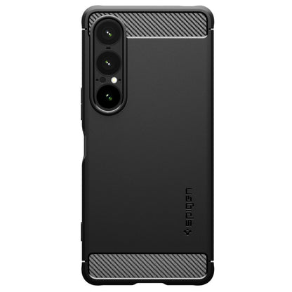 Puzdro pre Sony Xperia 1 VII, Spigen, Rugged Armor, Matná Čierna