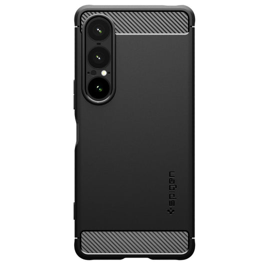 Puzdro pre Sony Xperia 1 VII, Spigen, Rugged Armor, Matná Čierna