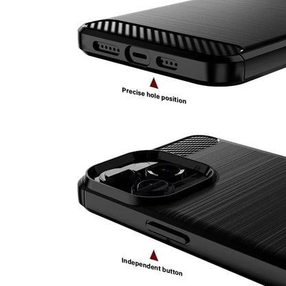 Puzdro pre Sony Xperia 1 VIII, Techsuit, Karbón, Čierne