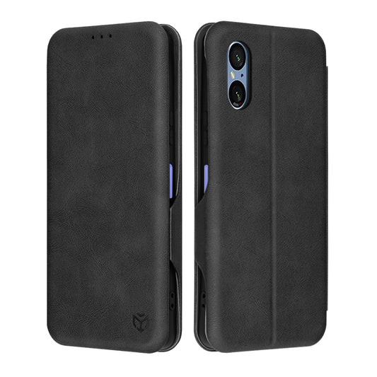 Puzdro pre Sony Xperia 5 VI, Techsuit, Safe Wallet Plus, Čierne