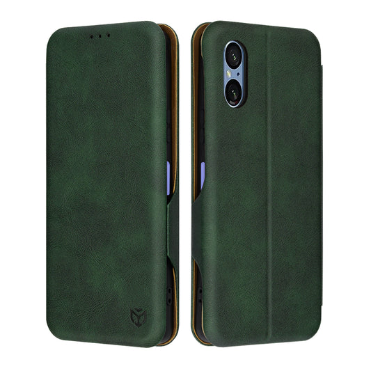 Puzdro pre Sony Xperia 5 VI, Techsuit, Safe Wallet Plus, Zelené