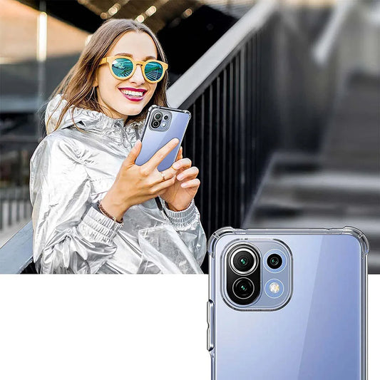 Puzdro pre Xiaomi 11 Lite 5G NE / Mi 11 Lite 5G / 11 Lite, Techsuit, nárazuvzdorné priehľadné, transparentné
