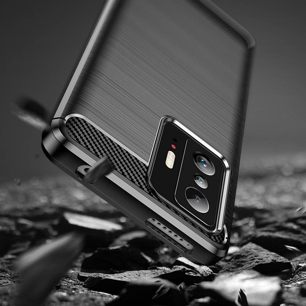 Puzdro pre Xiaomi 11T / 11T Pro, Techsuit, Karbón, Čierne