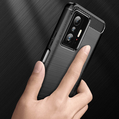 Puzdro pre Xiaomi 11T / 11T Pro, Techsuit, Karbón, Čierne