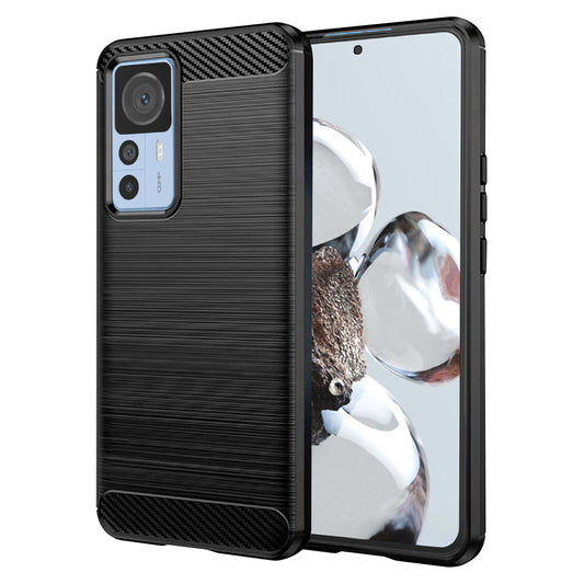 Puzdro pre Xiaomi 12T / 12T Pro, Techsuit, Karbón, Čierne