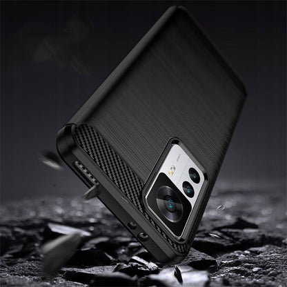Puzdro pre Xiaomi 12T / 12T Pro, Techsuit, Karbón, Čierne