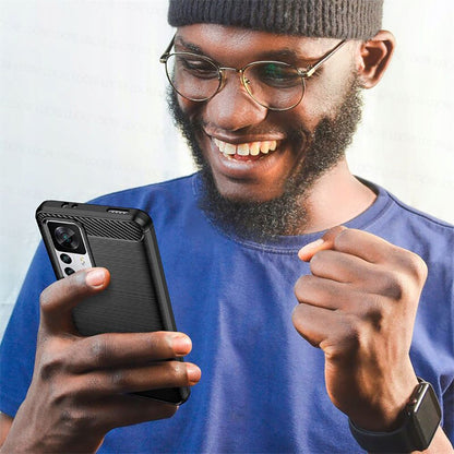 Puzdro pre Xiaomi 12T / 12T Pro, Techsuit, Karbón, Čierne