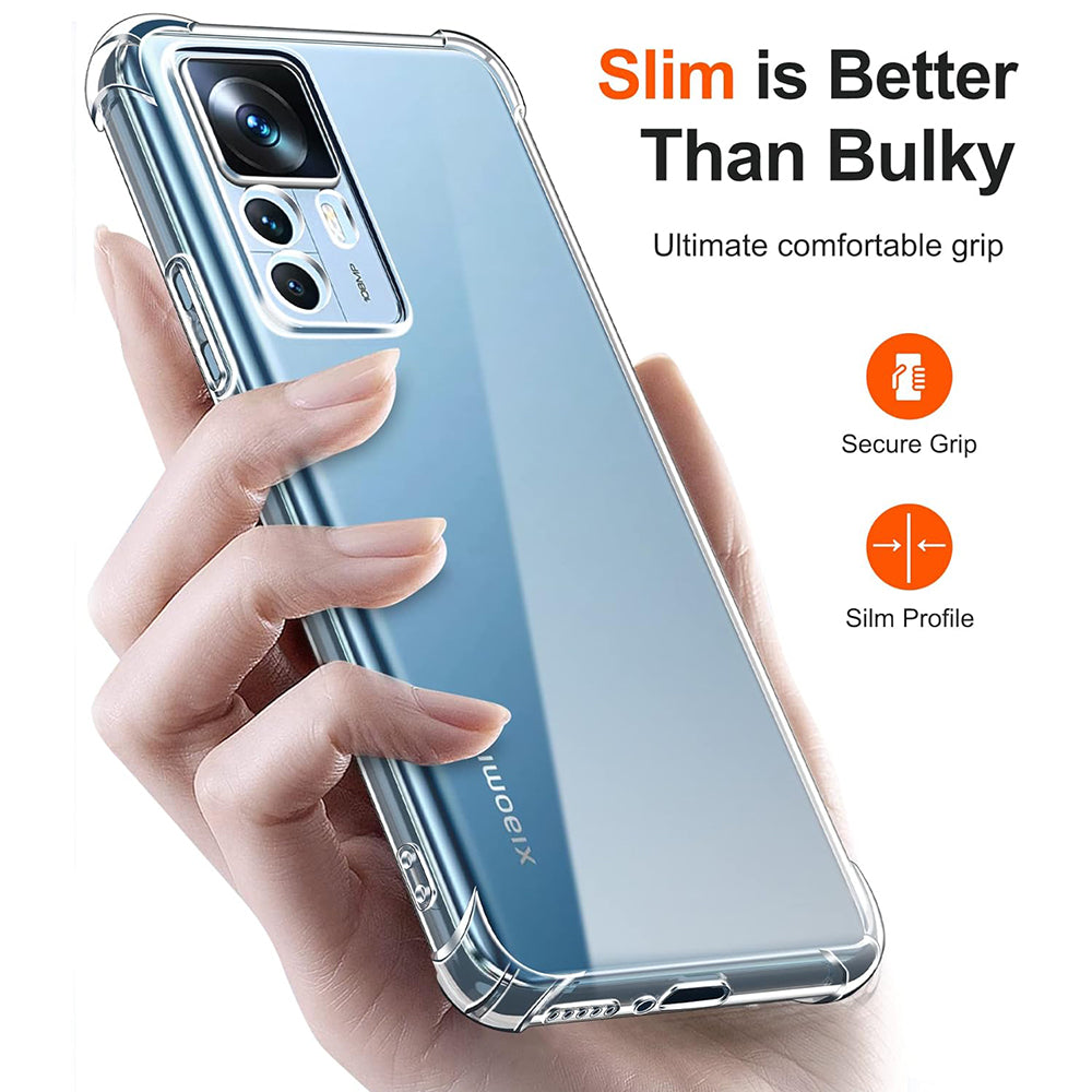 Obal na Xiaomi 12T / 12T Pro, Techsuit, nárazuvzdorný priehľadný, transparentný