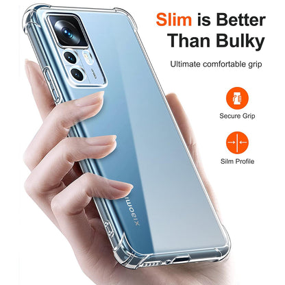 Obal na Xiaomi 12T / 12T Pro, Techsuit, nárazuvzdorný priehľadný, transparentný