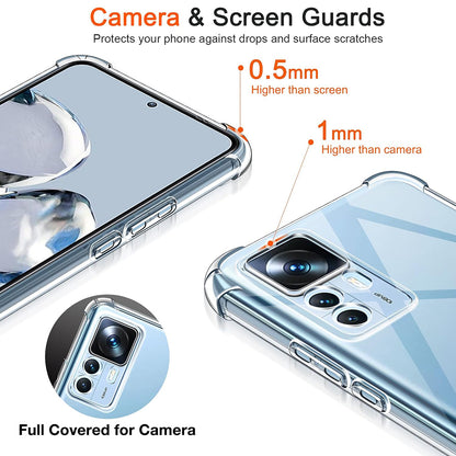 Obal na Xiaomi 12T / 12T Pro, Techsuit, nárazuvzdorný priehľadný, transparentný