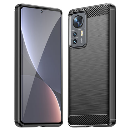 Puzdro pre Xiaomi 12X / 12, Techsuit, Karbón, Čierne