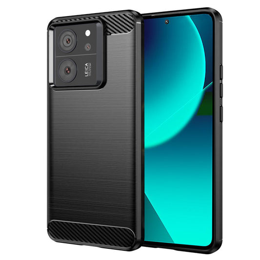Puzdro pre Xiaomi 13T Pro / 13T, Techsuit, Karbón, Čierne