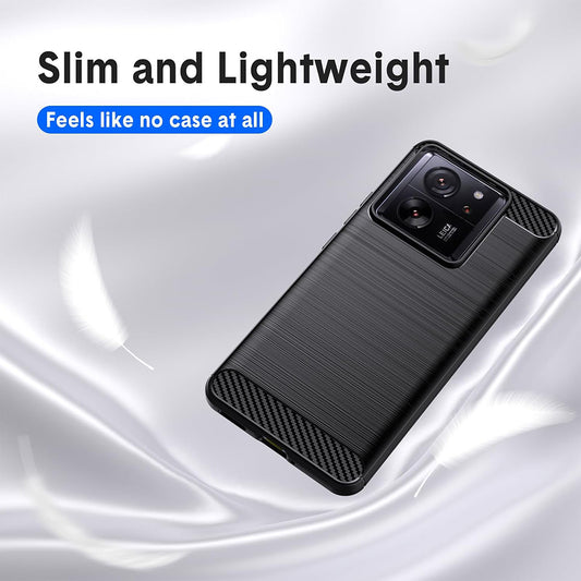 Puzdro pre Xiaomi 13T Pro / 13T, Techsuit, Karbón, Čierne