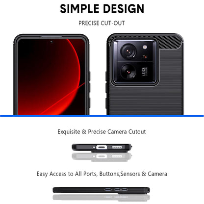 Case for Xiaomi 13T Pro / 13T, Techsuit, Carbon, Black