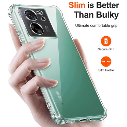 Puzdro pre Xiaomi 13T Pro / 13T, Techsuit, Odolné proti nárazom, Priehľadné