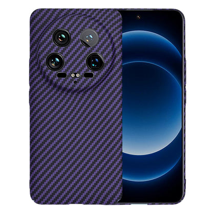 Puzdro pre Xiaomi 14 Ultra, Techsuit, Carbonite FiberShell, fialové