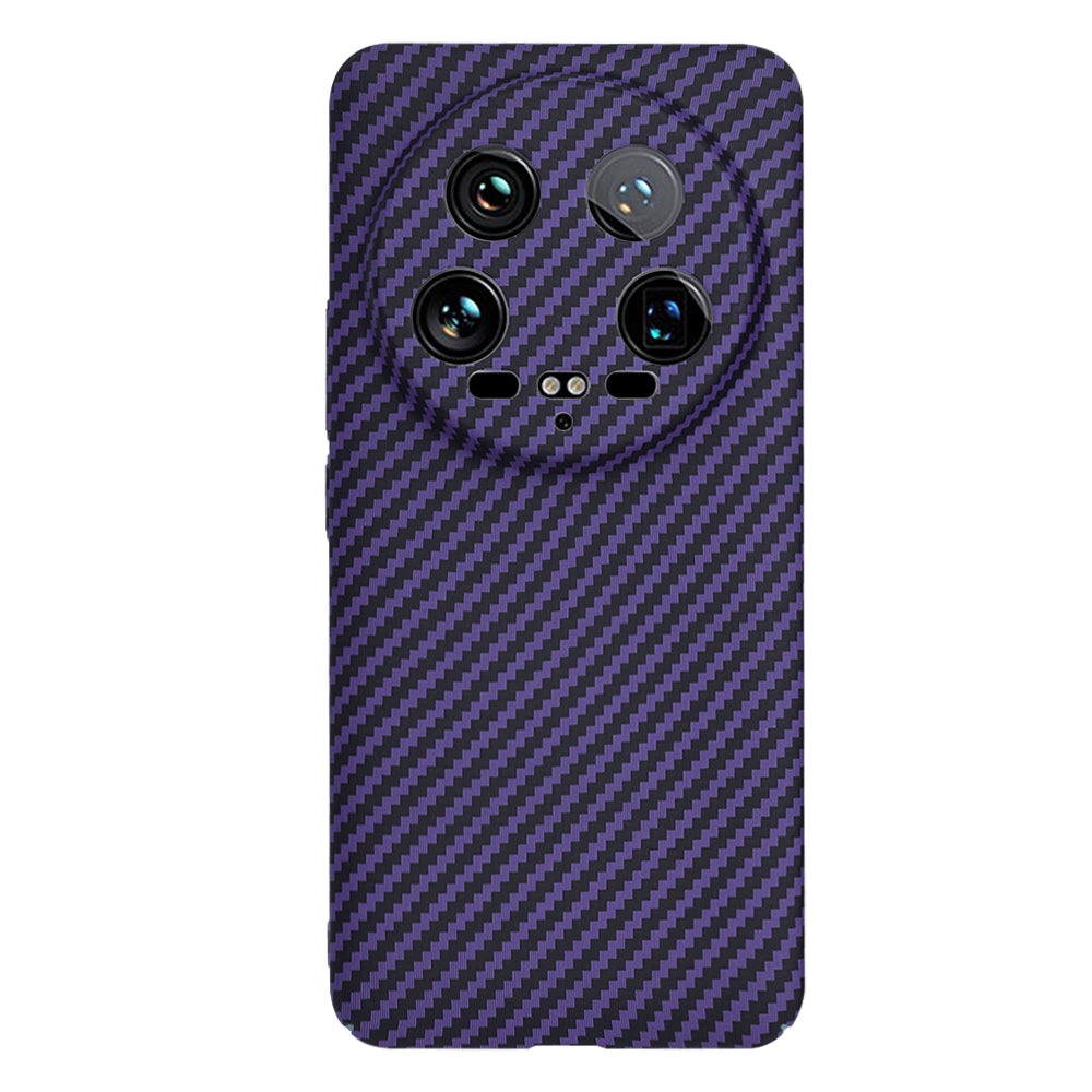 Puzdro pre Xiaomi 14 Ultra, Techsuit, Carbonite FiberShell, fialové