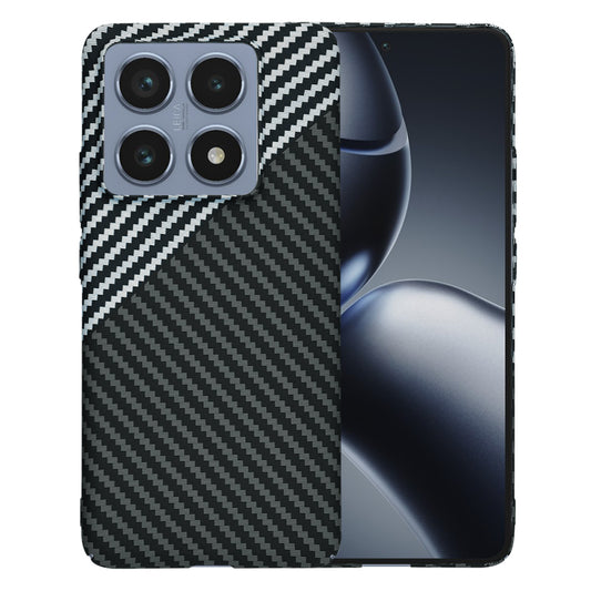 Puzdro pre Xiaomi 14T Pro, Techsuit, Carbonite FiberShell, Čierno sivé