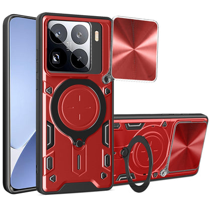 Puzdro pre Xiaomi 15 Pro, Techsuit, CamGuard Pro, Červené