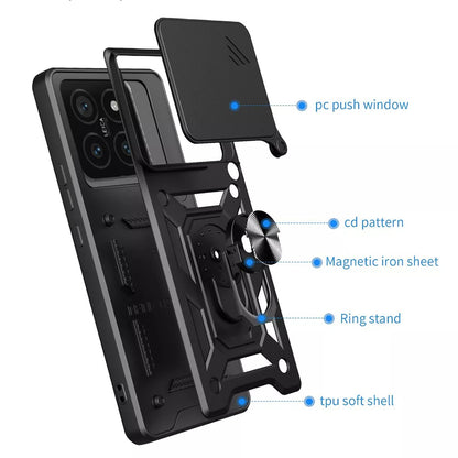 Puzdro pre Xiaomi 15 Pro, Techsuit, CamShield, Čierne