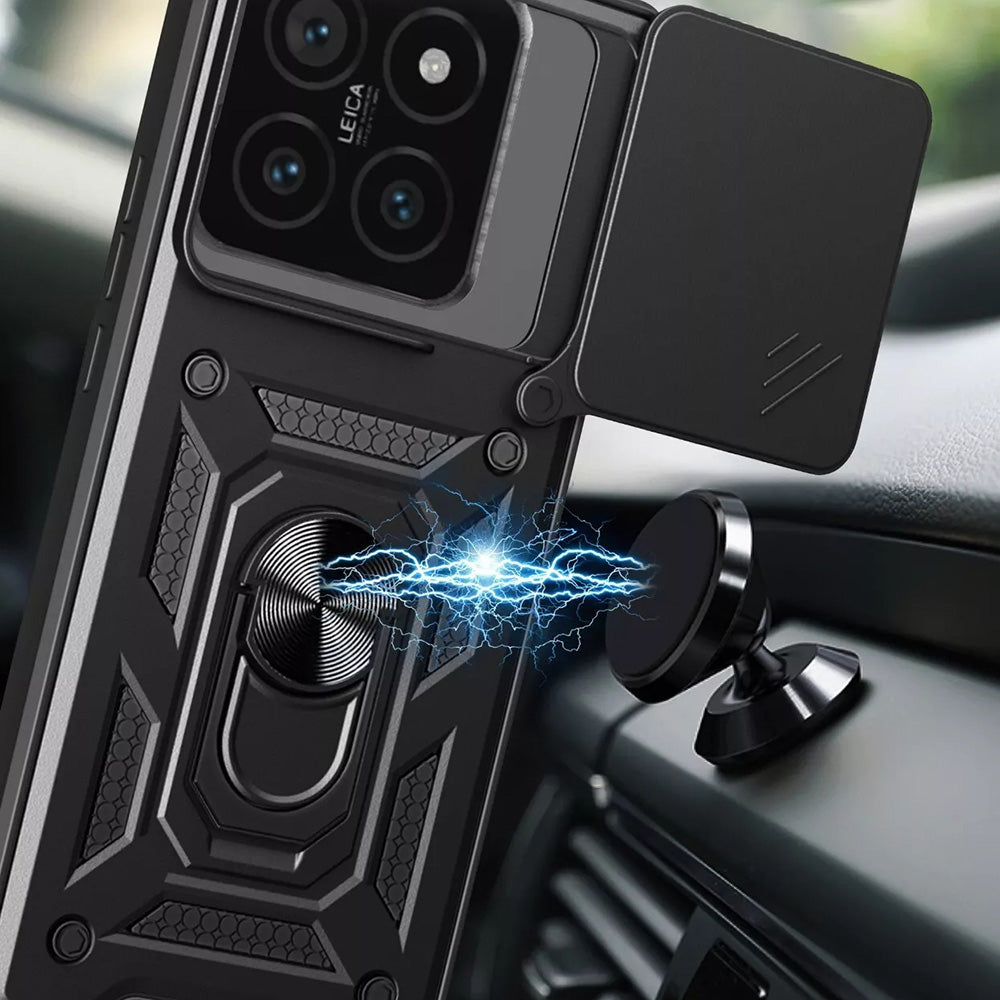 Puzdro pre Xiaomi 15 Pro, Techsuit, CamShield, Čierne