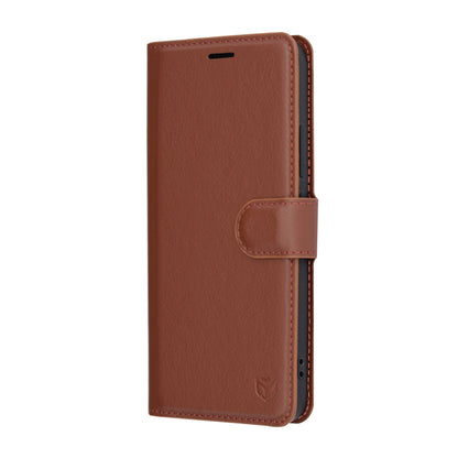 Puzdro na Xiaomi 15, Techsuit, kožené folio, hnedé