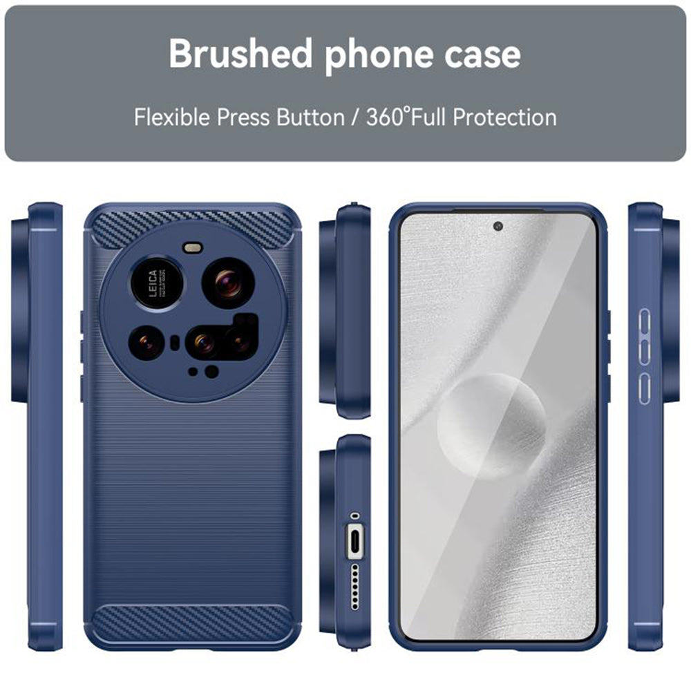 Obal na Xiaomi 15 Ultra, Techsuit, Karbón, Modrý