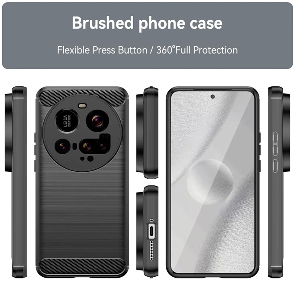 Puzdro pre Xiaomi 15 Ultra, Techsuit, Karbón, Čierne