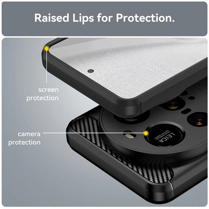 Puzdro pre Xiaomi 15 Ultra, Techsuit, Karbón, Čierne