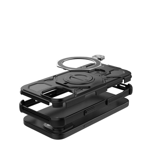 Puzdro pre Xiaomi 15T Pro, Techsuit, Carbon Shield Pro, Svetlo čierne