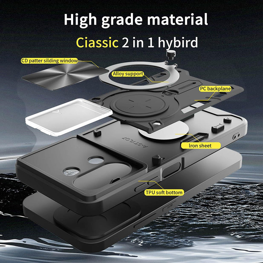 Puzdro pre Xiaomi 15T, Techsuit, CamGuard Pro, Čierne