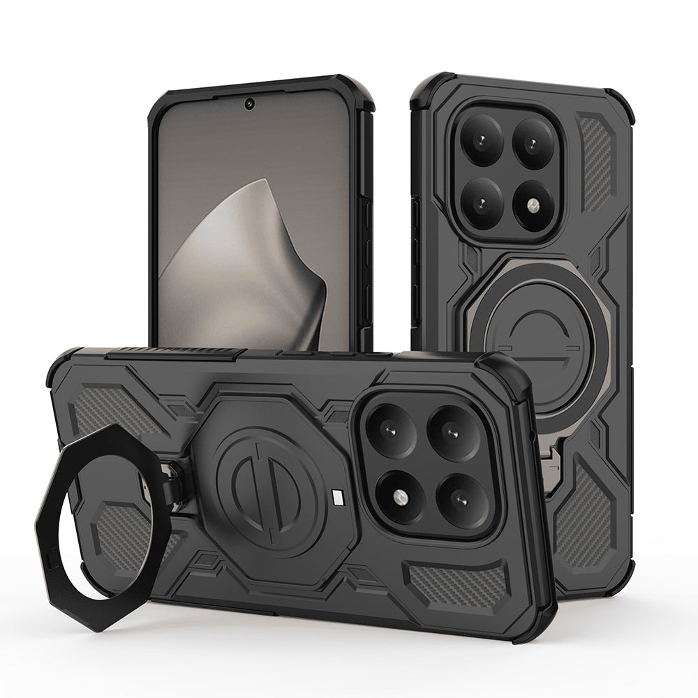Puzdro pre Xiaomi 15T, Techsuit, Carbon Shield Pro, Čierne