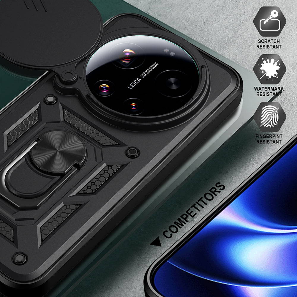 Puzdro pre Xiaomi 17 Ultra, Techsuit, CamShield, Čierne