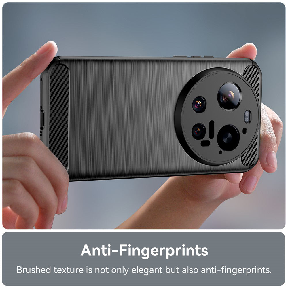 Puzdro pre Xiaomi 17 Ultra, Techsuit, Carbon, Čierne