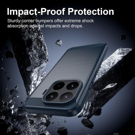 Puzdro pre Xiaomi 17T Pro, Techsuit, Karbón, Modrá