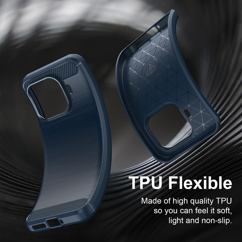 Puzdro pre Xiaomi 17T Pro, Techsuit, Karbón, Modrá