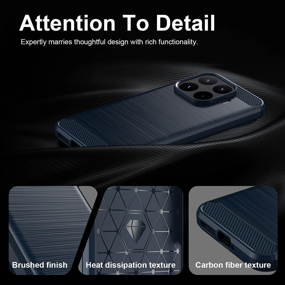 Puzdro pre Xiaomi 17T Pro, Techsuit, Karbón, Modrá
