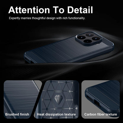 Puzdro pre Xiaomi 17T Pro, Techsuit, Karbón, Modrá